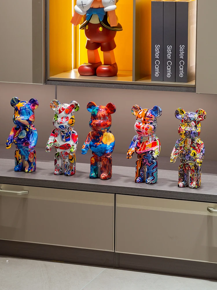 최신 유행 요소 곰 브릭, 격렬한 곰 장식, 럭셔리 고급 TV 캐비닛, 와인 캐비닛 장식, 36cm