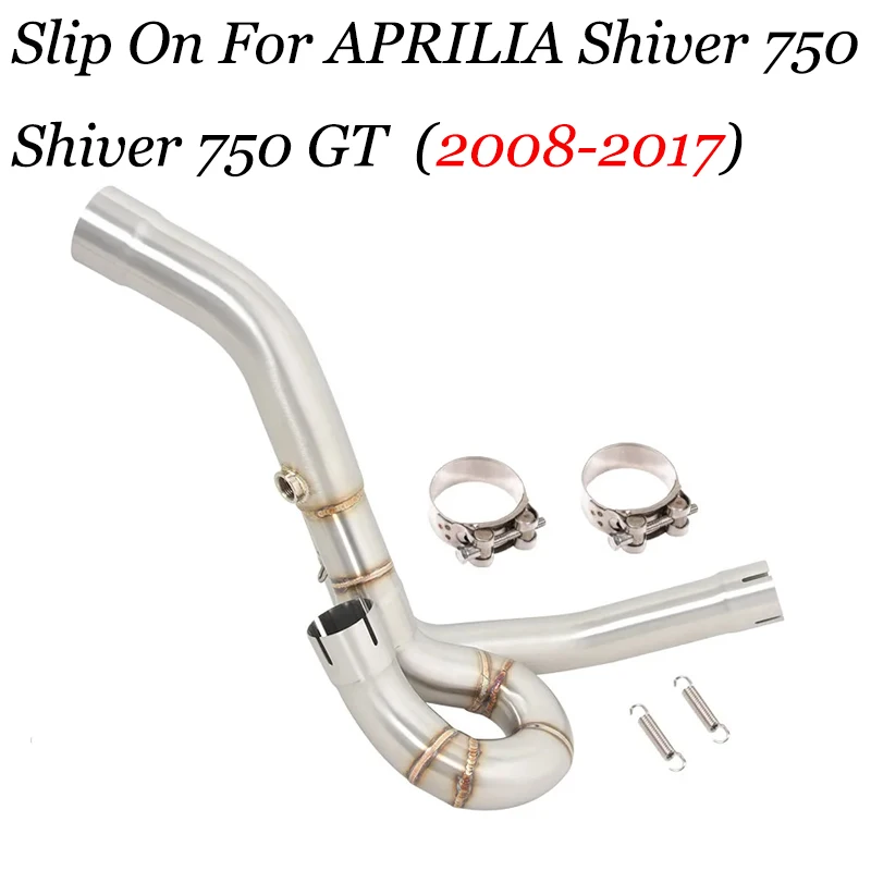 

For Aprilia Shiver750 SL750 Shiver 750 GT750 Motorcycle GP Exhaust System Middle Link Pipe Esacape Moto Slip On Stock Muffler