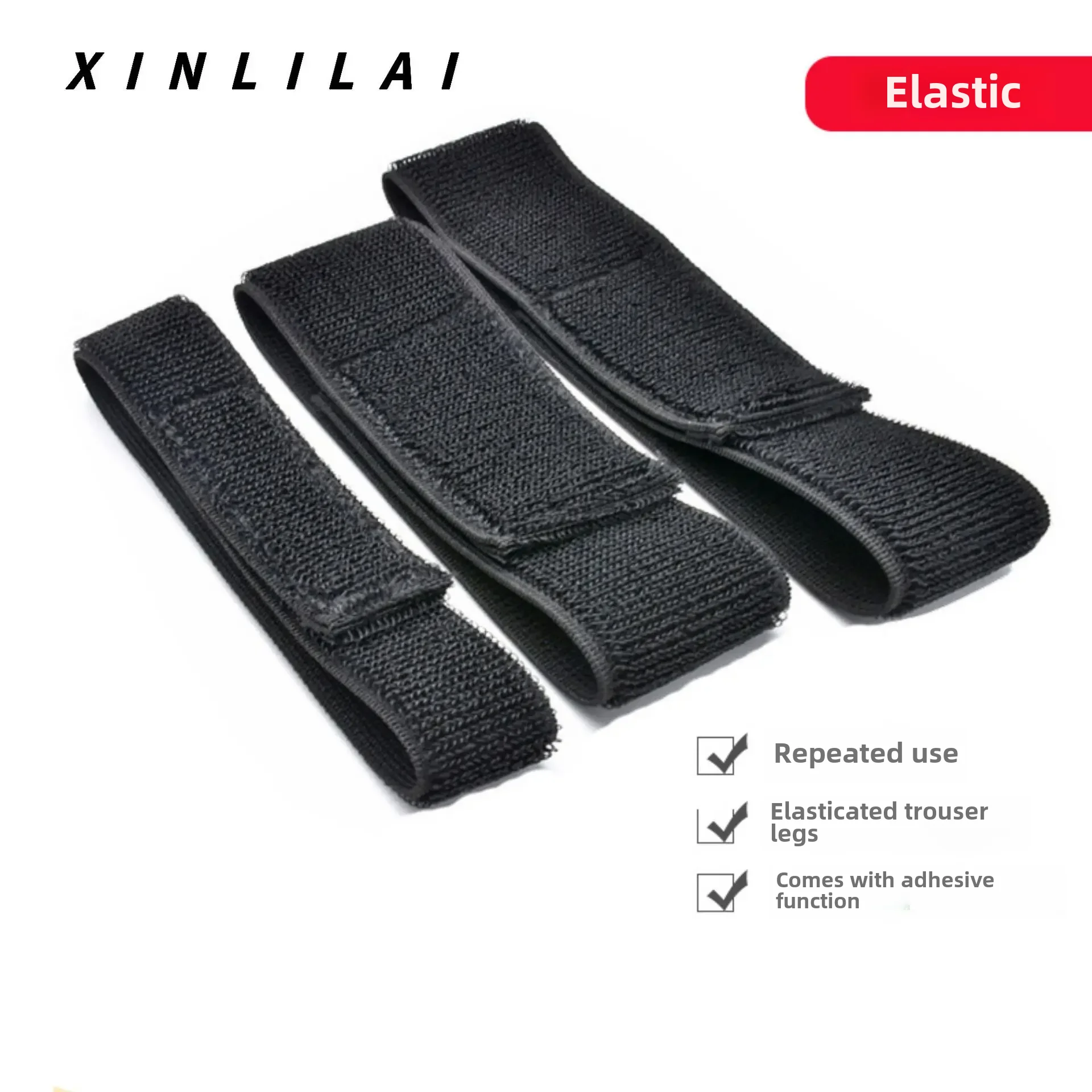 Magic Tape Elastic Banda Wide Self-adhesive Spring Bands Non-pilling Wrist Straps For Garment Accessories