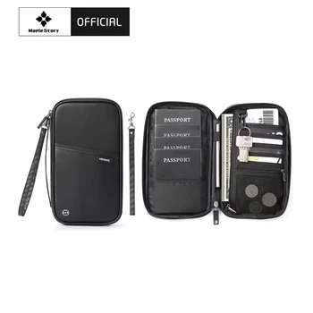 Portafoglio per Passaporti con Protezione RFID, Porta Documenti Multifunzionale per Famiglia, Organizzatore per Documenti, Accessori da Viaggio, Borsa Porta Documenti