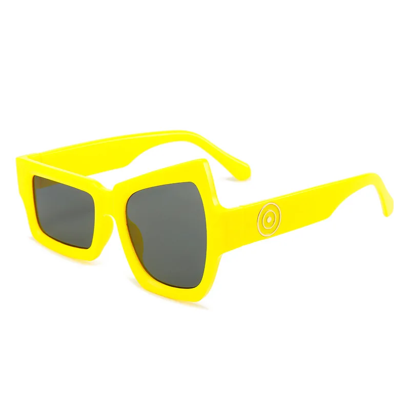 Fashion Personality Geometric Punk Sunglasses For Men Women Branding Trend Male Ladies Car Driving Unique UV Protection Glasses big sunglasses for women Sunglasses