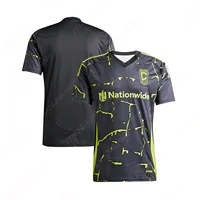 Columbus Crew Black 2023 VeloCITY Jersey Outdoor Sweat Absorbent Quick Dry Soccer Jersey Summer Classic Casual Loose T-Shirt 1