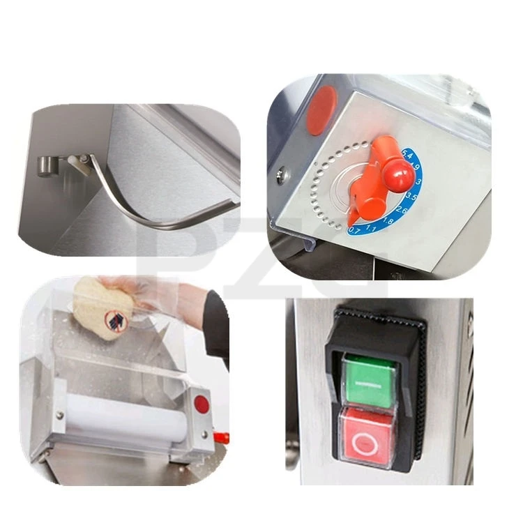 3-18 Inches Pizza Press Rolling Machine Automatic Pizza Dough Moulder Former Roller Sheeter Flattener Pressing Machine