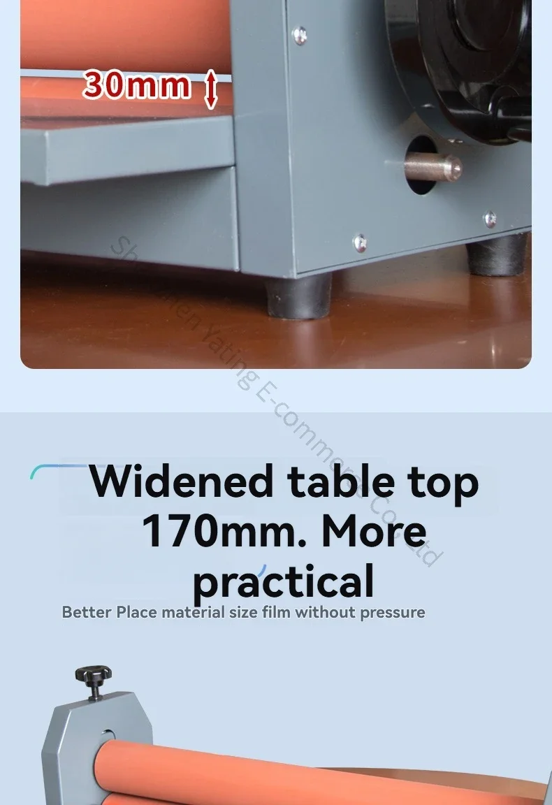 1000mm Hand Cranked Photo Lamintor Peritoneal Structure Laminating Machine Deskt