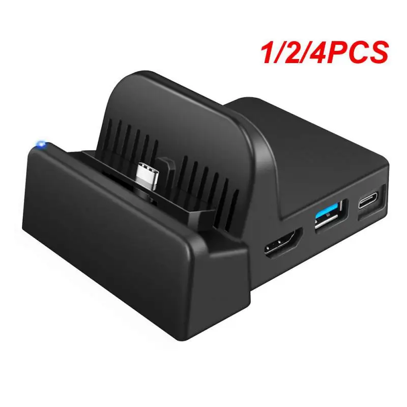 

1/2/4 шт. видеоконвертер HDMI-совместимый адаптер для переключателя зарядной док-станции USB 3.0 Type C портативная ТВ-видео док-станция для