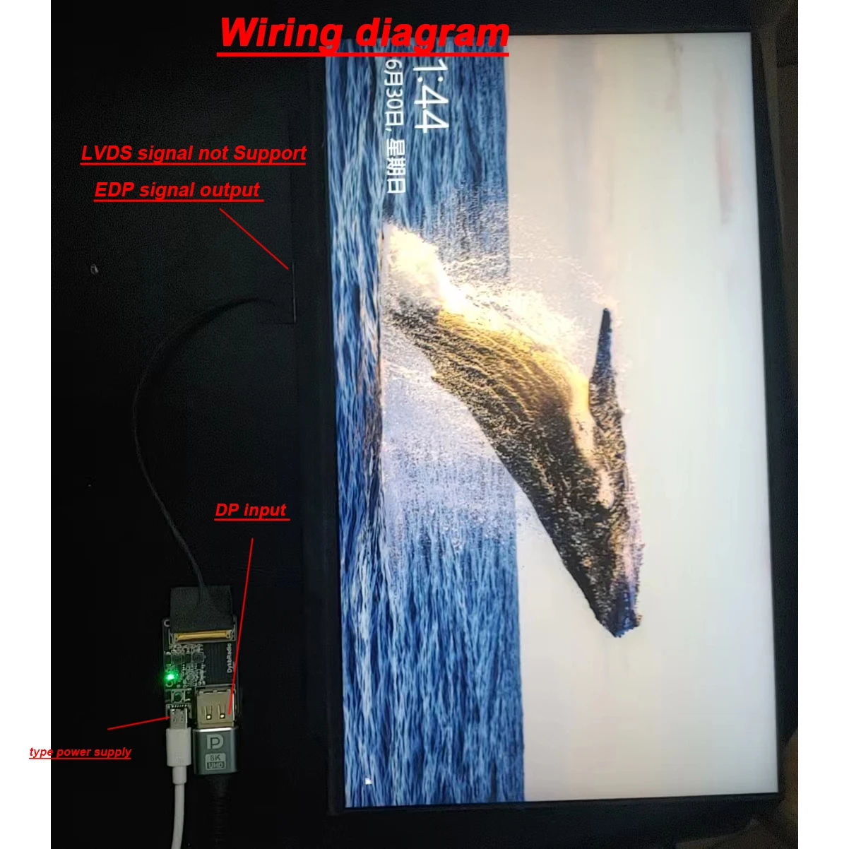 Enhanced Display Driver Board with EDP Signal Adapter - Portable LCD/LED Screen Connectivity Solution with PD/QC Protocol Compatibility