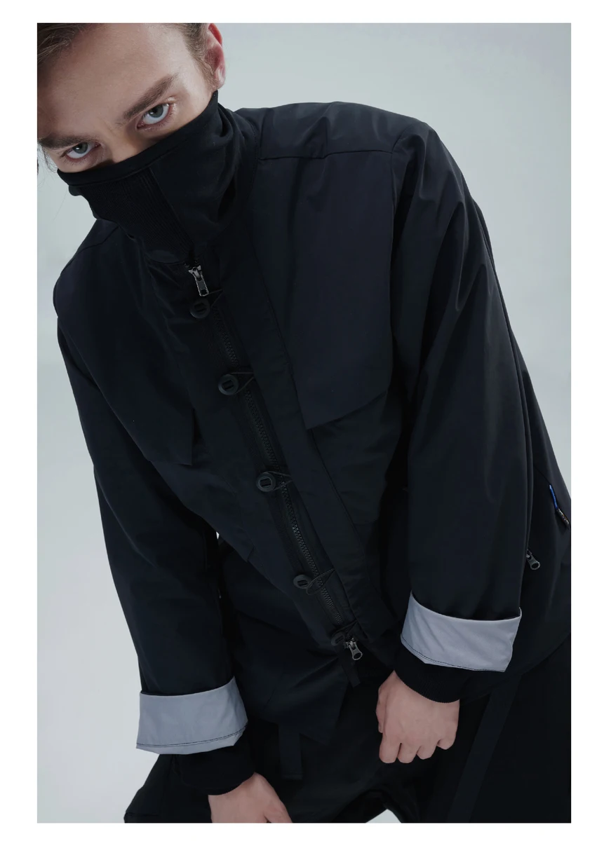 Reindee lusion 21fw functional seamless pocket waterproof tang suitacket kimono techwear asian style
