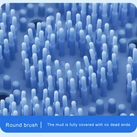 Wall Mounted Back Scrubber Mat with Suction Cups Body Scrubber Soft Exfoliate Back Scrubber Massage Pad Bath Brush Foot Scrubber 2