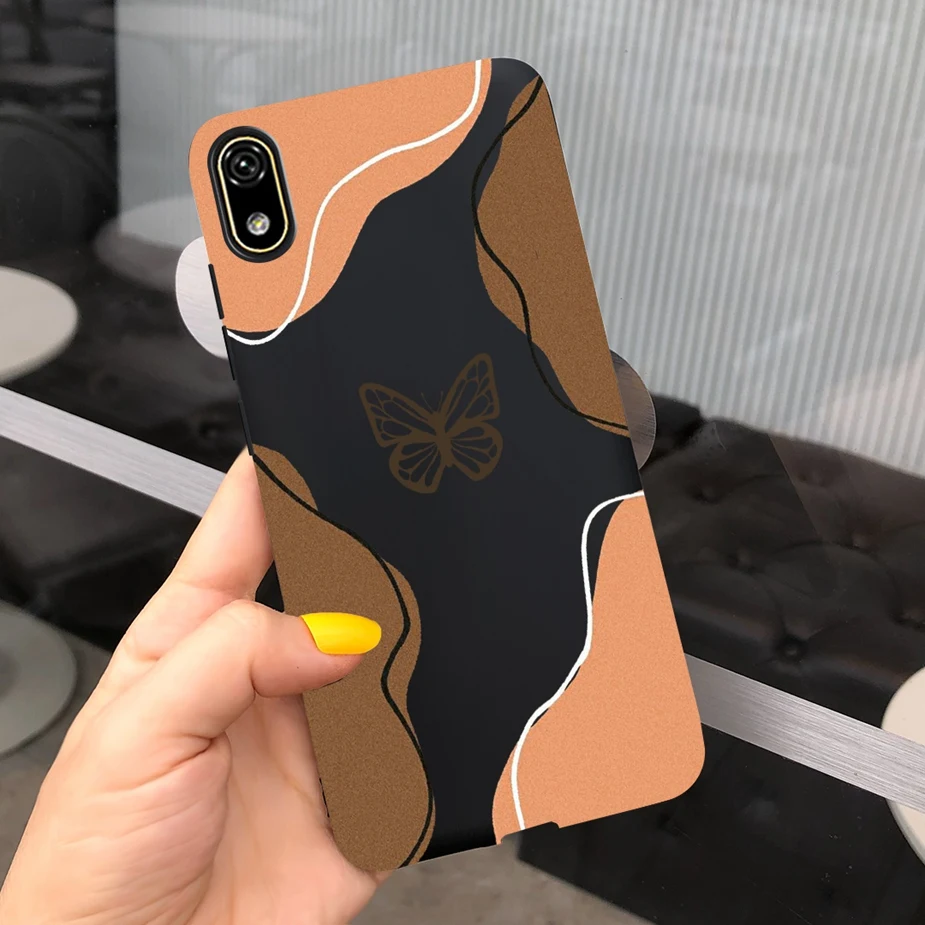 Stylish Painted Silicone Soft TPU Phone Case - Protective Back Cover Bumper