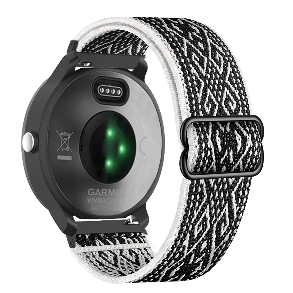 Premium Nylon Elastic Wristband Bracelet for Smartwatches - 20mm/22mm Strap Accessories