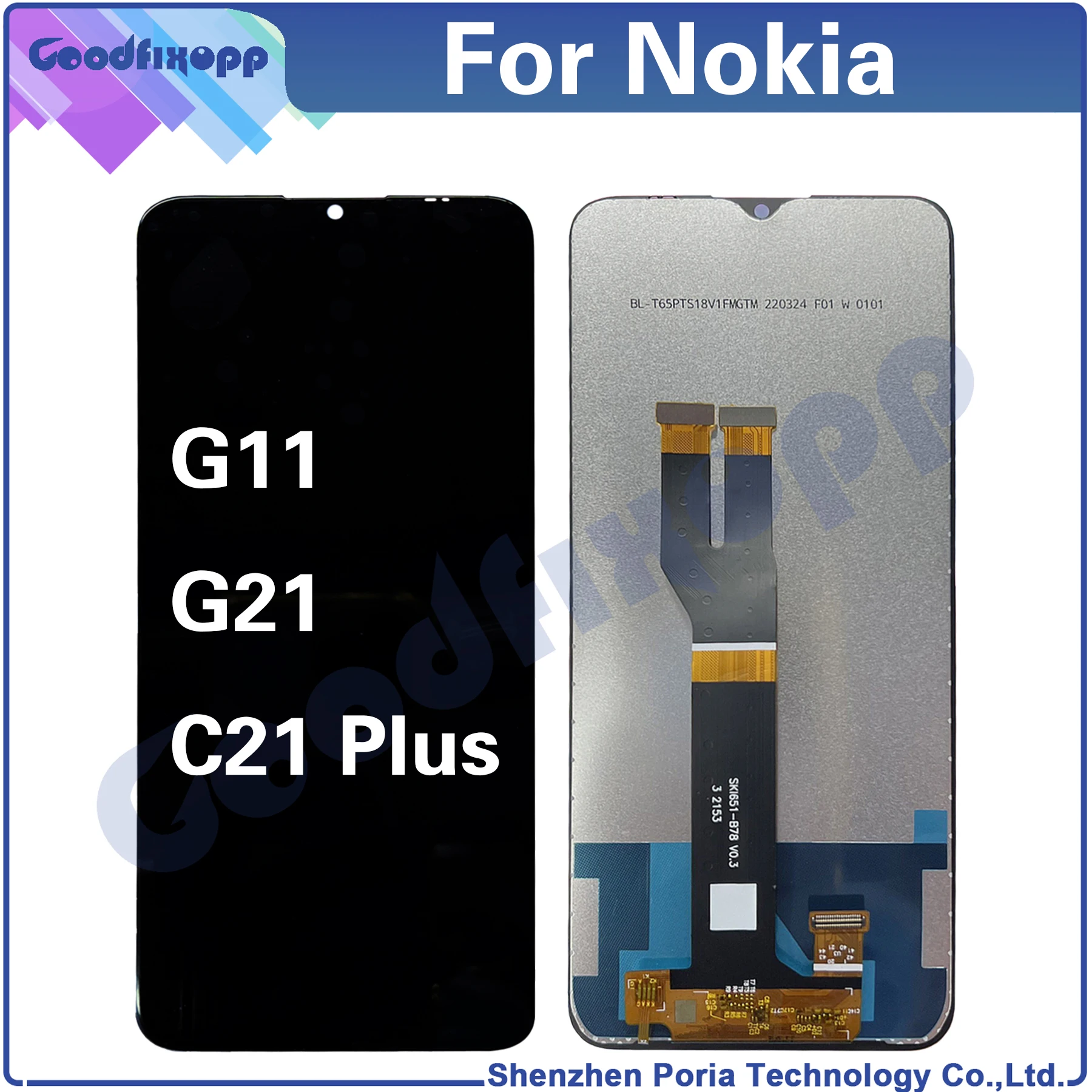 Per Nokia G11 / G21 / C21 Plus Display Lcd Touch Screen Digitizer Assembly Per Nokia G11 / G21 / C21Plus Sostituzione Dello Schermo