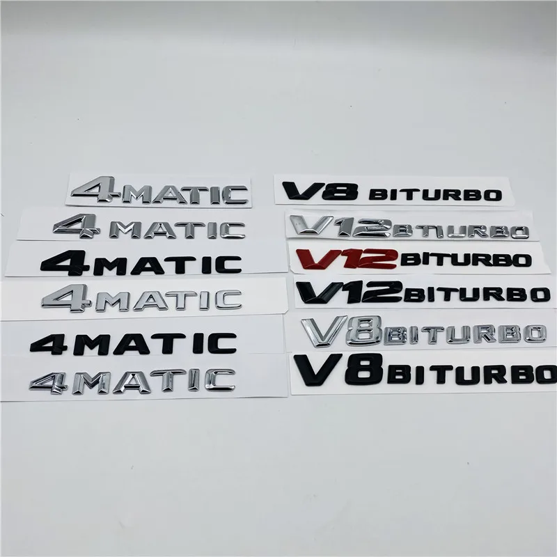 Per Un B C E G S Ml Sl Cl Gla Cla Classe Amg 4 Matic 4 Matic V8 V12 Biturbo Tronco Numero Lettera Emblema Logo