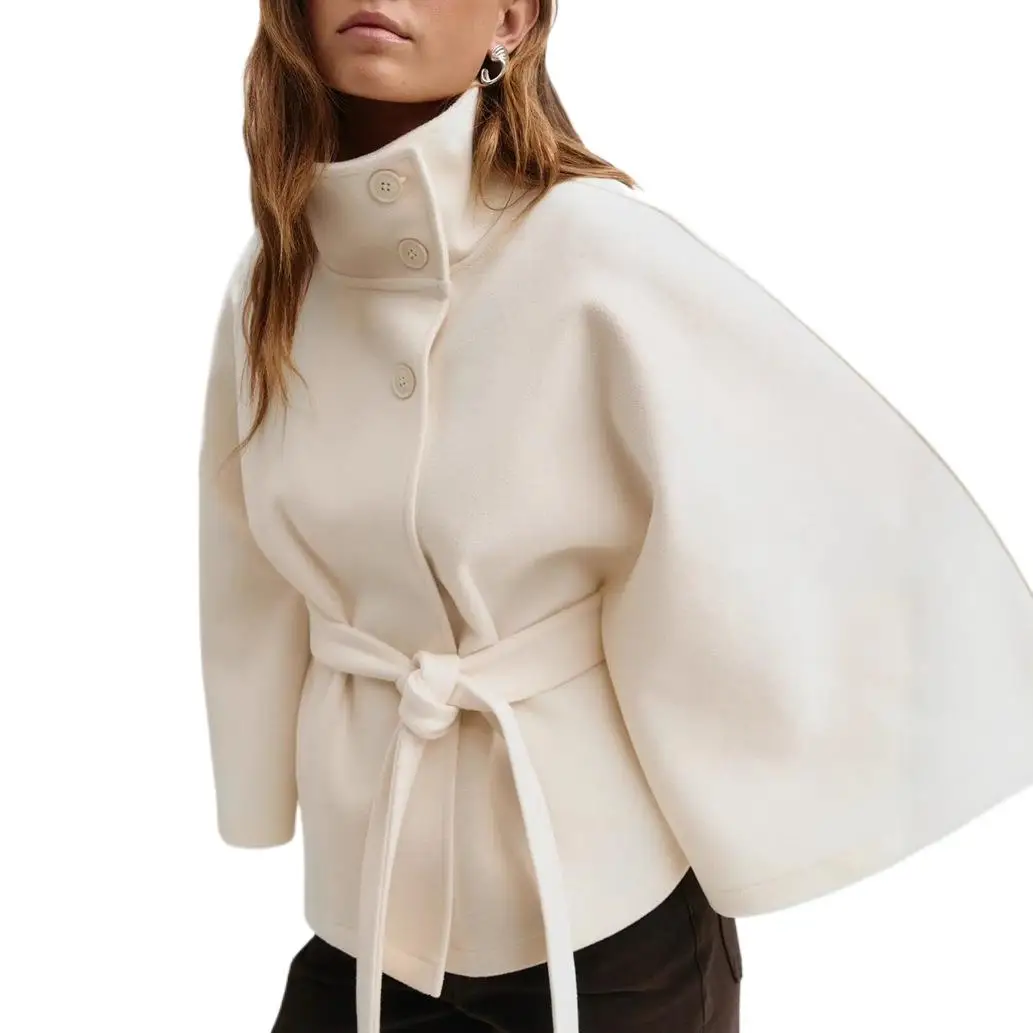 Women Turtleneck Long Sleeve Cardigan Overcoat