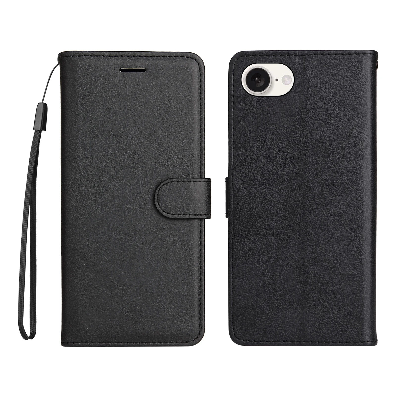 Leather Flip Wallet Phone Case with Stand and Card Holder - Protective Cover