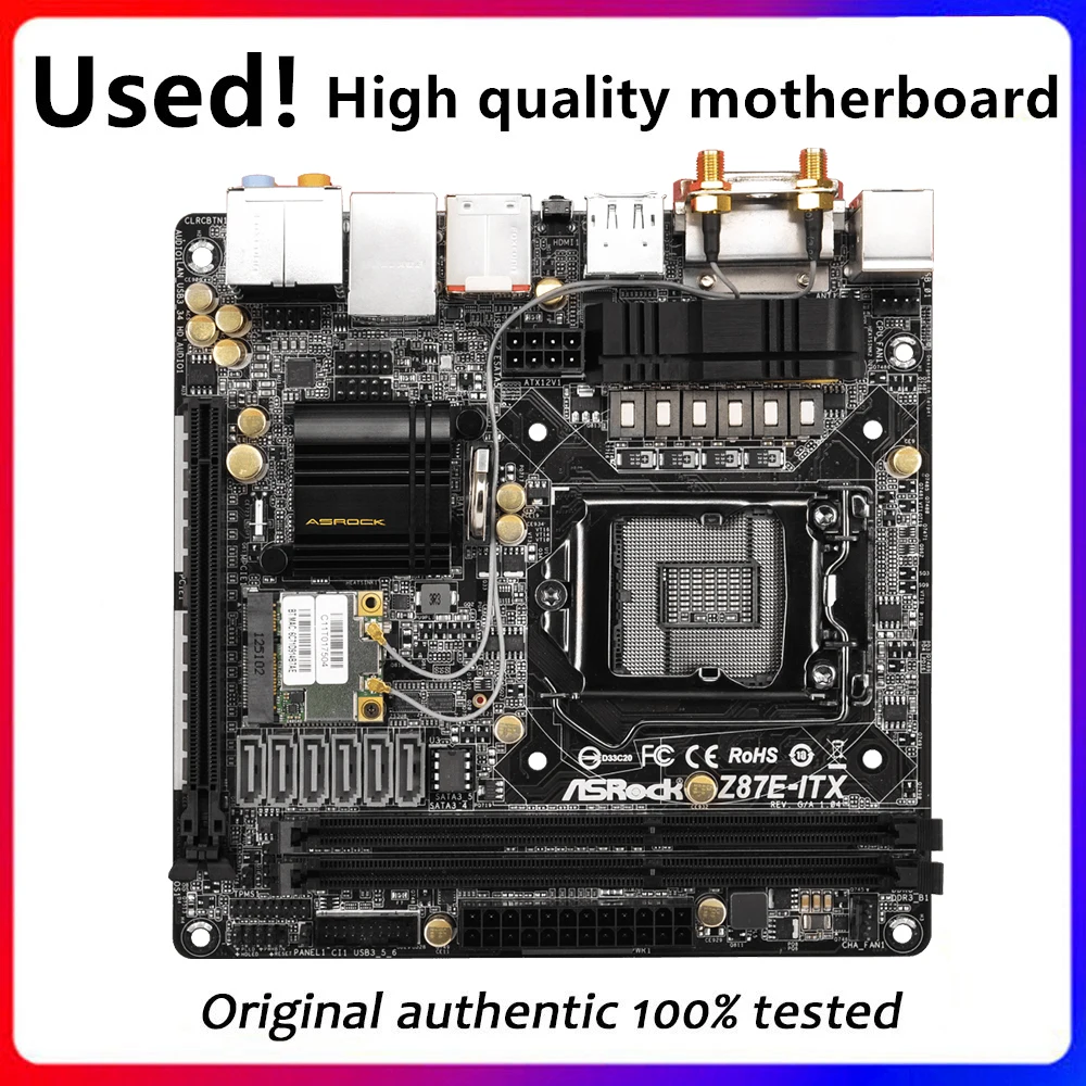 Z87E Mini Itx Per Scheda Madre Desktop Asrock Z87E-Itx Z87 Z87M Lga 1150 Ddr3 Sata3 Usb3.0 Scheda Madre Usata Originale