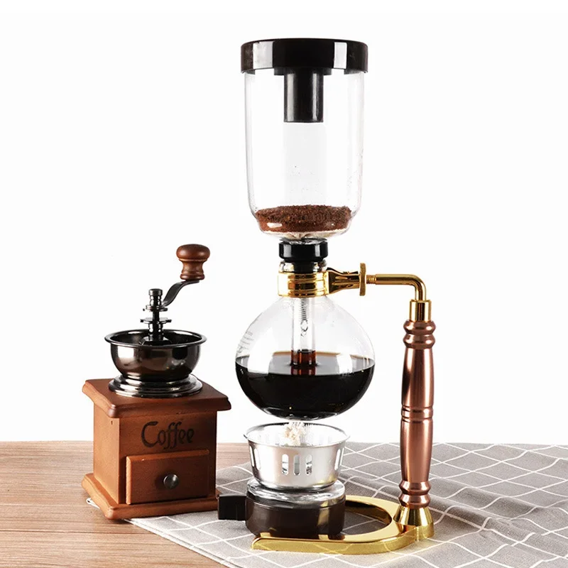 사이펀 커피 포트 세트, 사이펀 포트 필터, 내열성 유리 커피 포트, 수동 360ml, 480ml 커피 가전 주방 액세서리