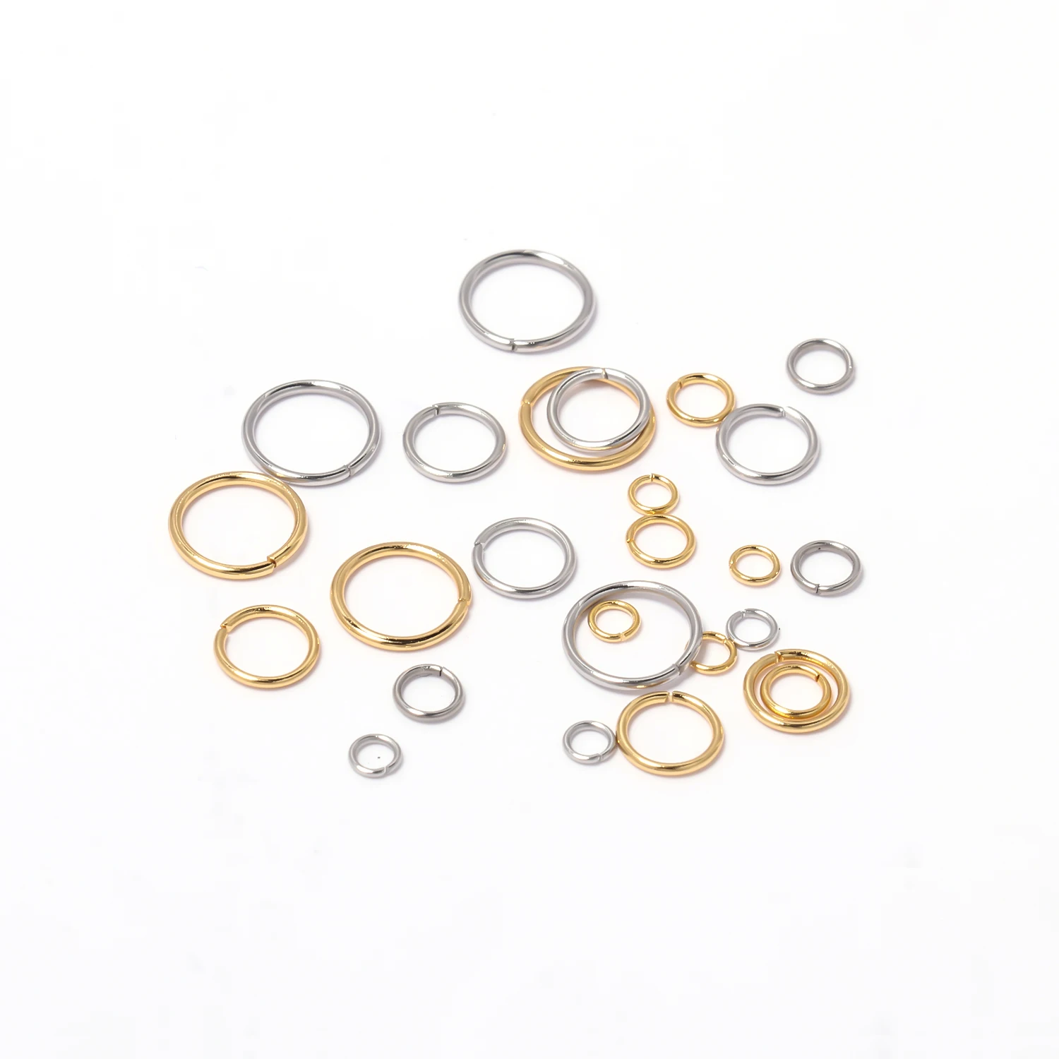60 Pezzi 925 Anelli Salto, 4 mm,5mm,6mm di Dimensioni Assortite Anelli di Salto Argento Connettori per Anelli Aperti per Creazione di Gioielli Collane Accessori Fai Da Te