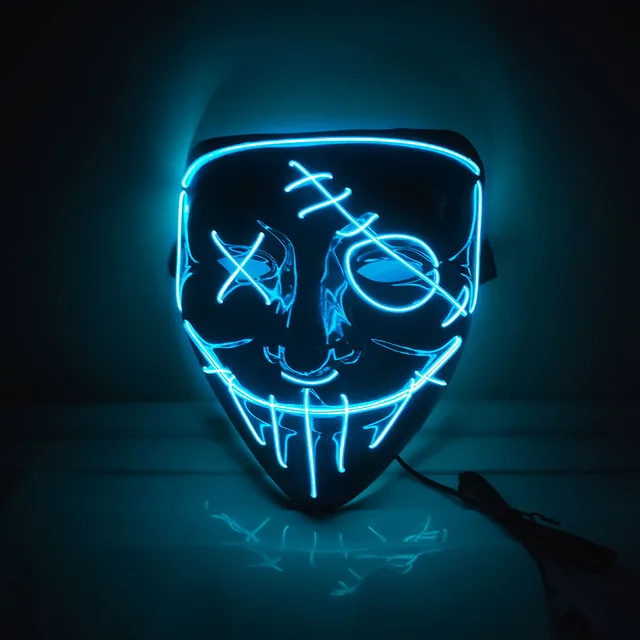 할로윈 LED 무서운 마스크