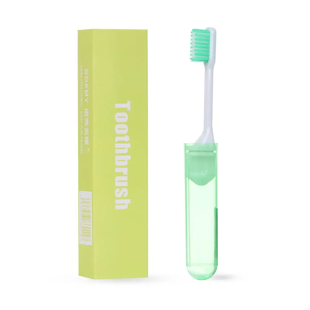 

Health Travel Camping Soft Outdoor Tooth Brush Business Trip Folding Toothbrush Oral Cleaning