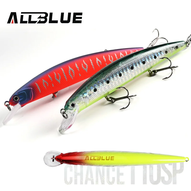 ALLBLUE Suspend JERKBAIT CHANCE 110SP Fishing Lure 110mm 16g 1-2m Wobbler  Minnow Longcast Bass Pike Artificial Bait Tackle