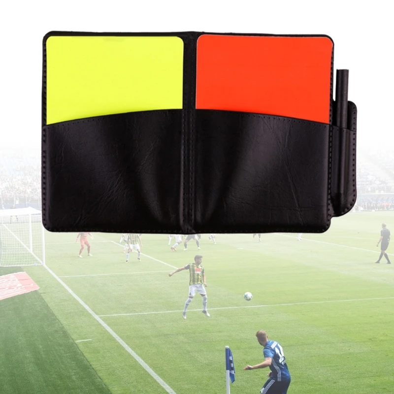 Sports Referee Penalty Cards For Soccer Sport Football Game Referee Card PVC Football Card Redness Yellow Cards soccer referee cards