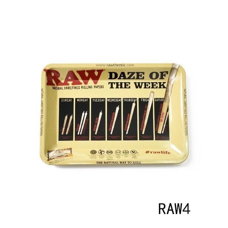 Rolling Tray 18*12.5CM Tobacco Metal Cigarette Smoking Accessories Herb Tinplate Plate Grinder Tools Rolling Tools 5
