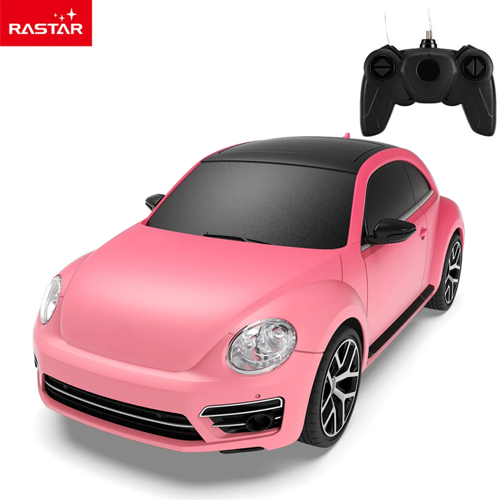 RASTAR Beetle - Coche de control remoto, escala 1:24 Beetle RC coche de  juguete para niños, escarabajo rosa