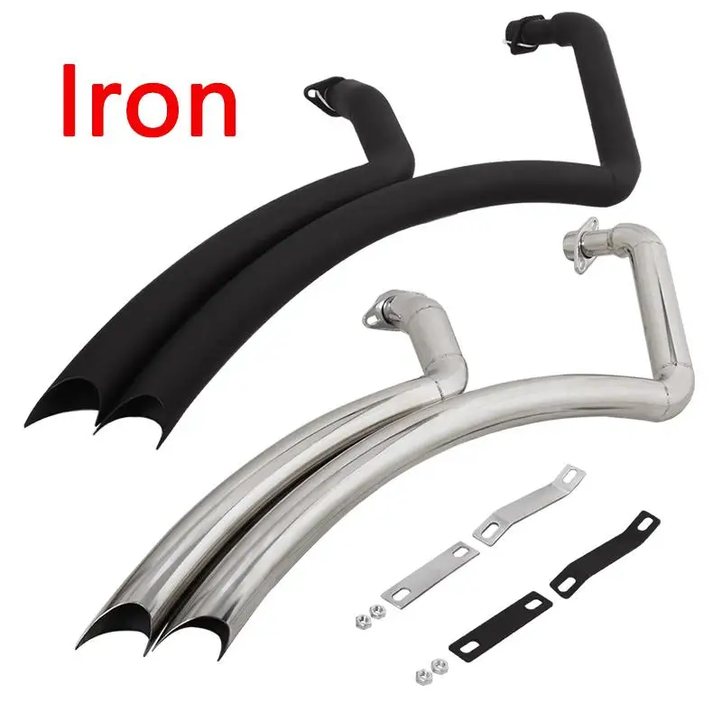 

For Honda Shadow Spirit \ Aero 750 VT750C C2 Motorcycle Exhaust System Mufflers Header Mid Link Pipe Iron Escape Tips