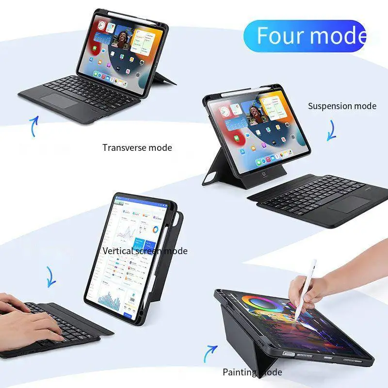 Suitable forKeyboard compatible with iPad Pro 11 wireless keyboard, iPad magnetic protective cover, Air6 Bluetooth keyboard