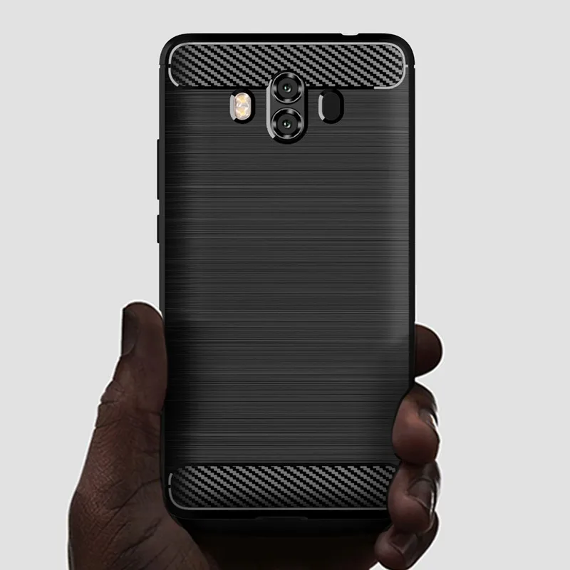 Premium Carbon Fiber Shockproof Silicone Phone Case - Sleek Back Cover Coque s