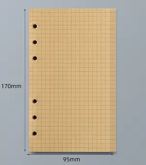 45 Sheets A5 A6 A7 Loose Leaf Notebook Refill Spiral Binder Inner Page Line Blank craft  Grid Inside Paper Stationery - Image 16