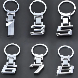 Брелок для ключей из цинкового сплава, металлическая эмблема с номером, аксессуар для BMW X1, X3, X5, E3, E5, Z4