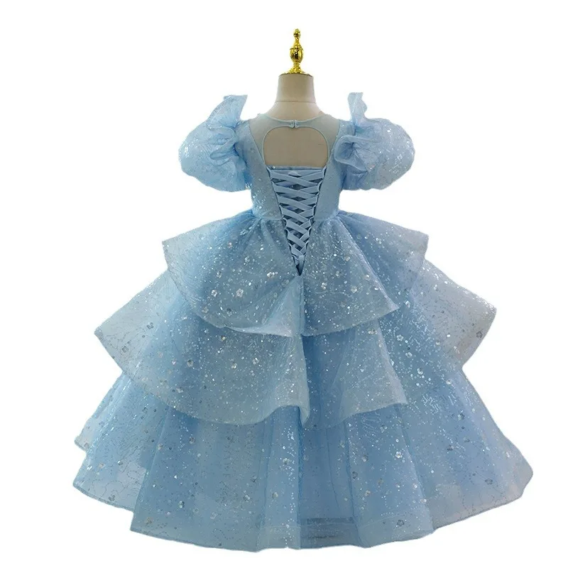 OBEEII Vestito Elegante da Ragazza Festa Cerimonia Matrimonio Damigella
