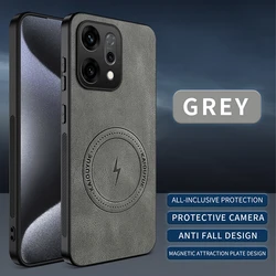 Custodia in Silicone Pelle Shockproof con Texture Napa e Compatibilità MagSafe