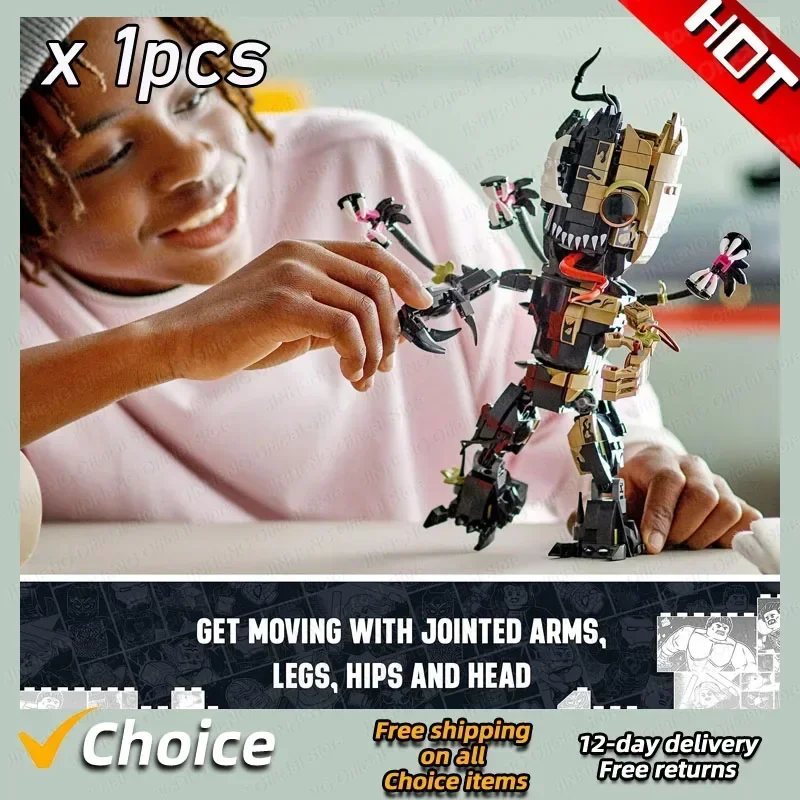 Marvel Building Blocks Toys Venom Groot Avengers Plastic Toys Birthday Gifts for Kids Children DIY Bricks Sets Model