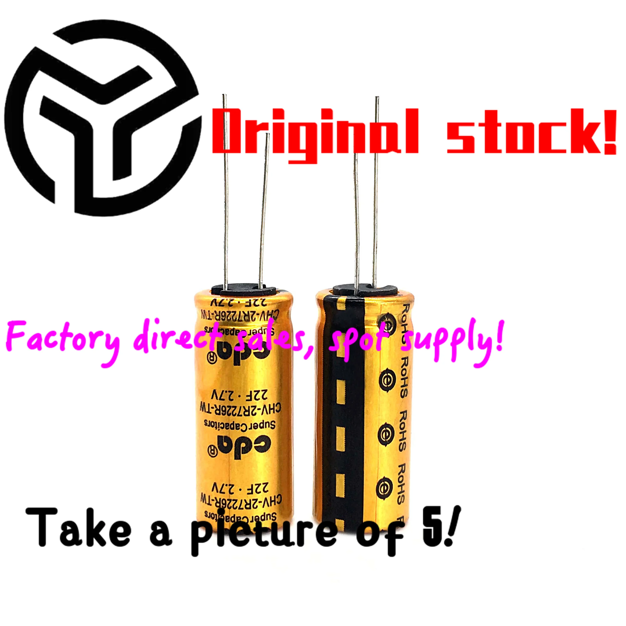 Nuovo Super Condensatore Originale 2.7 V22F Condensatore Farad 22F 2.7V Taiwan Cda Gold Condensatore