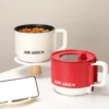 Electric Cooking Pot Portable Dry Protection Electric Skillet Frying Pan Ramen Cooker for Eggs Cooking Dumpling Noodles Porridge 1