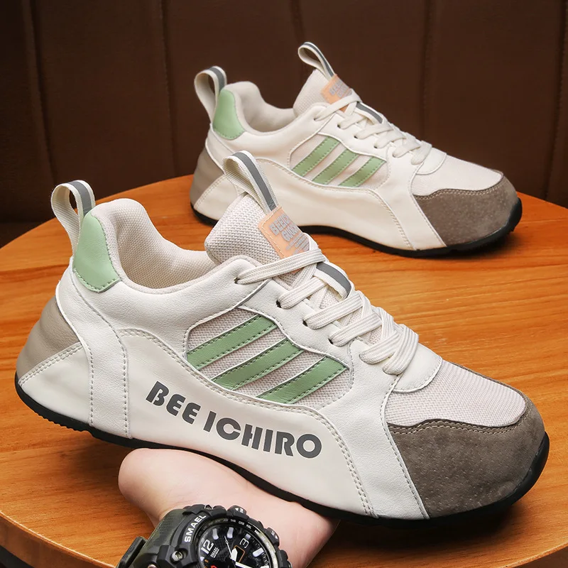 

Casual sports shoes for men in autumn, new trend, leather daddy shoes, all seasons, versatile mesh fashionable men's shoes
