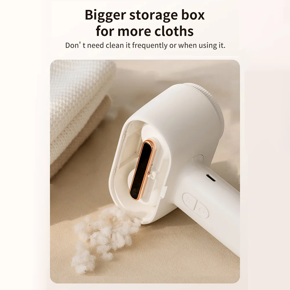 

Portable Electric Lint Remover Clothes Fluff Pellet Remover Trimmer Machine Rechargeable Fabric Shaver Removes