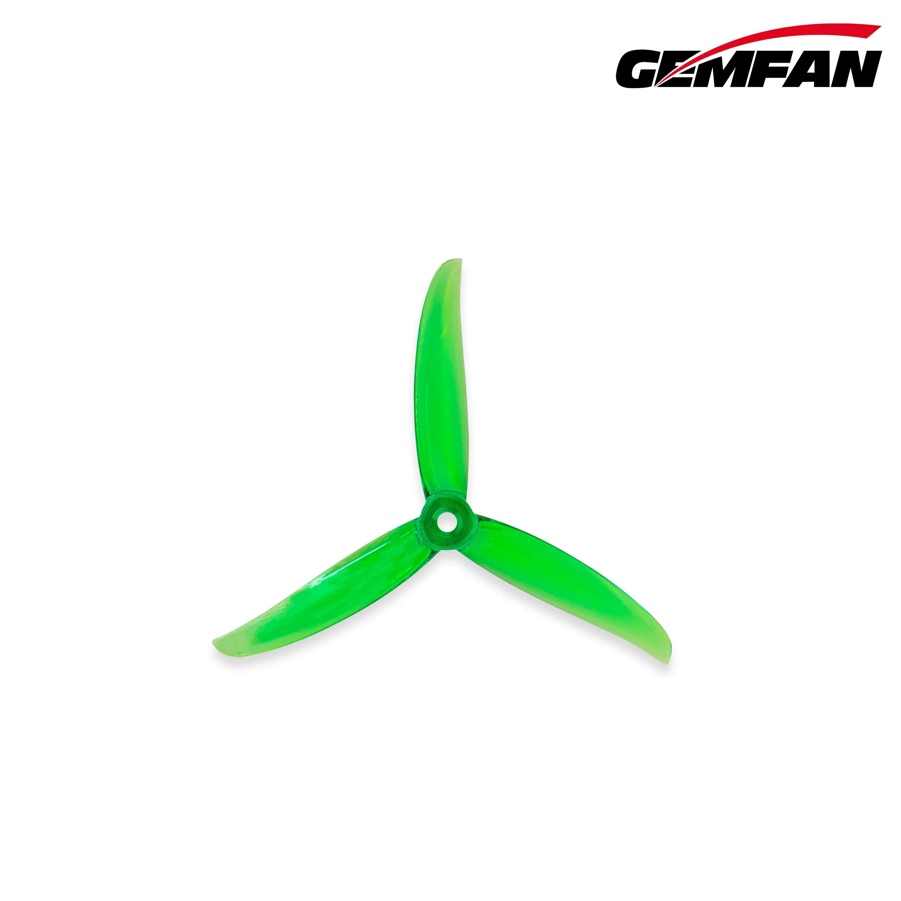 Paire d'hélices Gemfan 5136 3 pales PC pour FPV, posées sur une surface plane