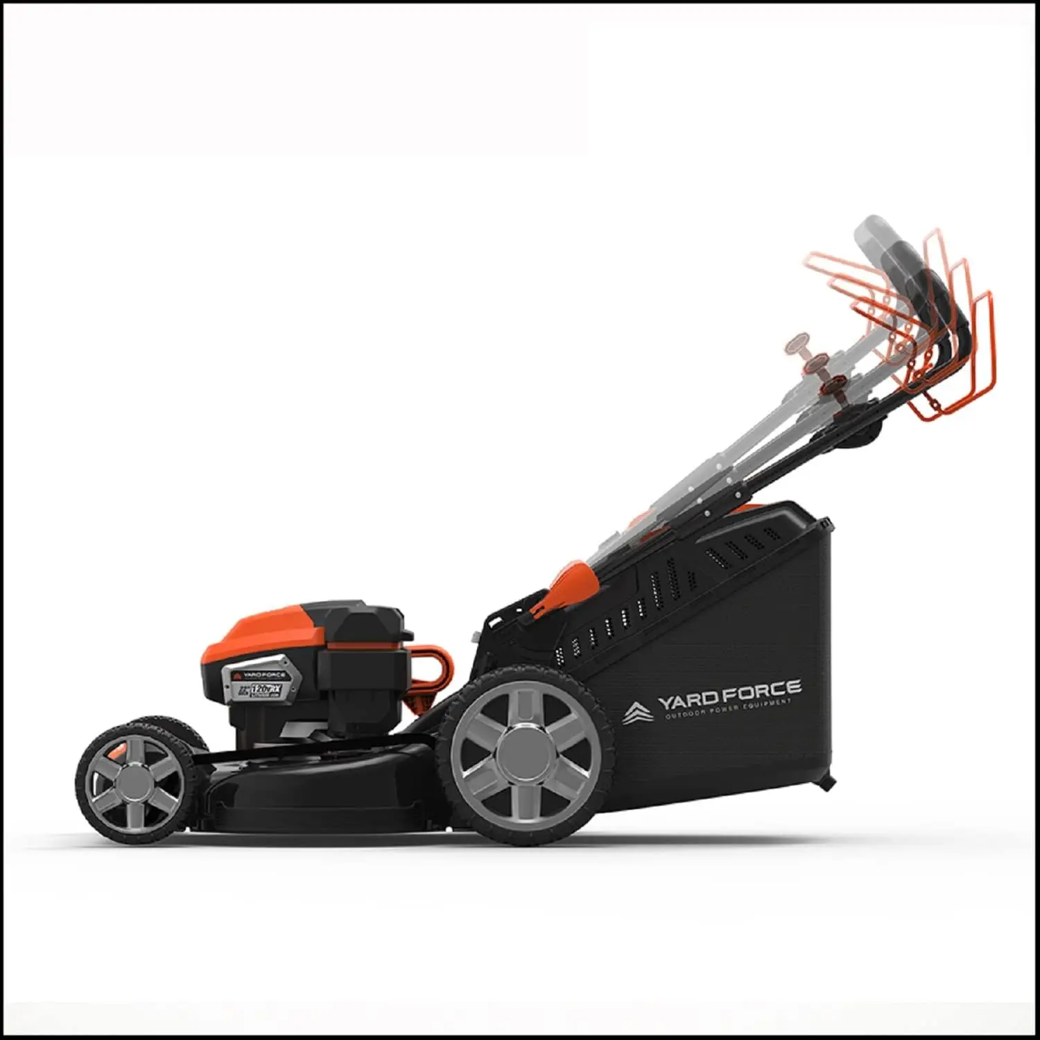 YOLMX225300 120V 2.5Ah x 2 Lithium-Ion 22&rdquo; SP 3-in-1 Mower Torque-Sense One Size Black/Orange deck including everything