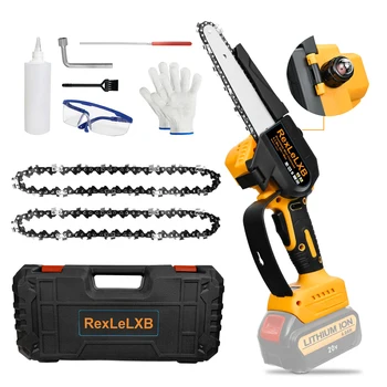 전기 브러시리스 전기톱, 미니 핸드헬드 가지치기 톱, Dewalt 20V 최대 리튬 이온 배터리, 목공 정원 도구, 550W, 6 인치