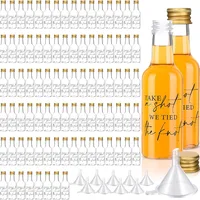 50ml 1.7oz Mini Liquor Bottles Small Plastic Spirit Bottles Wedding Mini Wine Bottles Plastic Alcohol Shot Bottles Party Favors 1