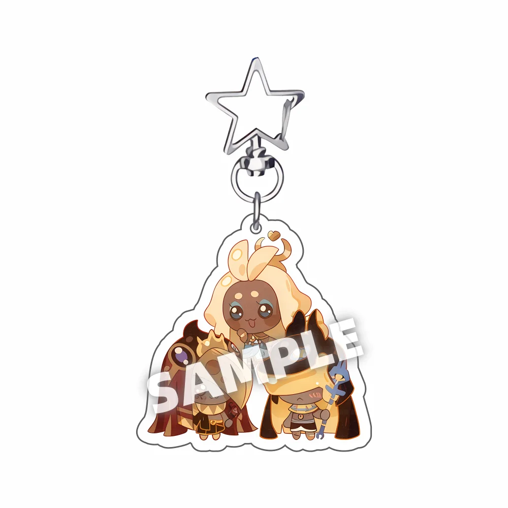 Cookie Run Kingdom Acrylic Keychain - Candy Apple Milk Shadow Pure Vanilla Jewelry Bag Accessory Key Ring Gift