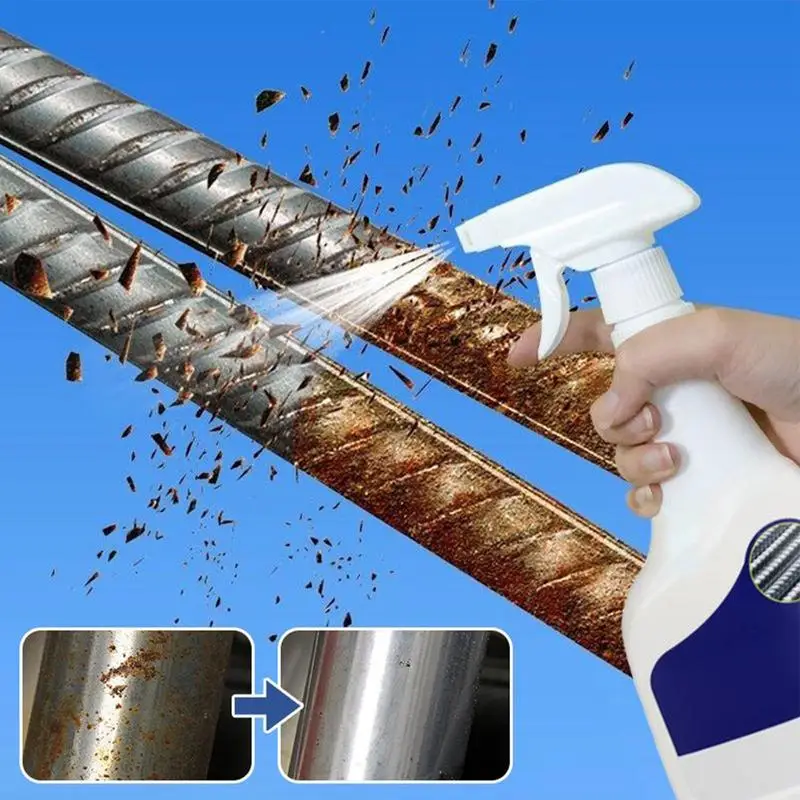 Heavy-Duty Metal Rust Remover Multi-purpose Rust Remover Inhibitor Derusting Spray 500ml Powerful Metal Car