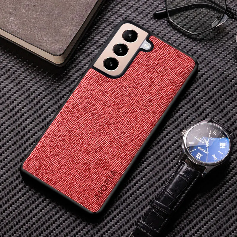 Modern Business Solid Color PU Leather Skin Cover