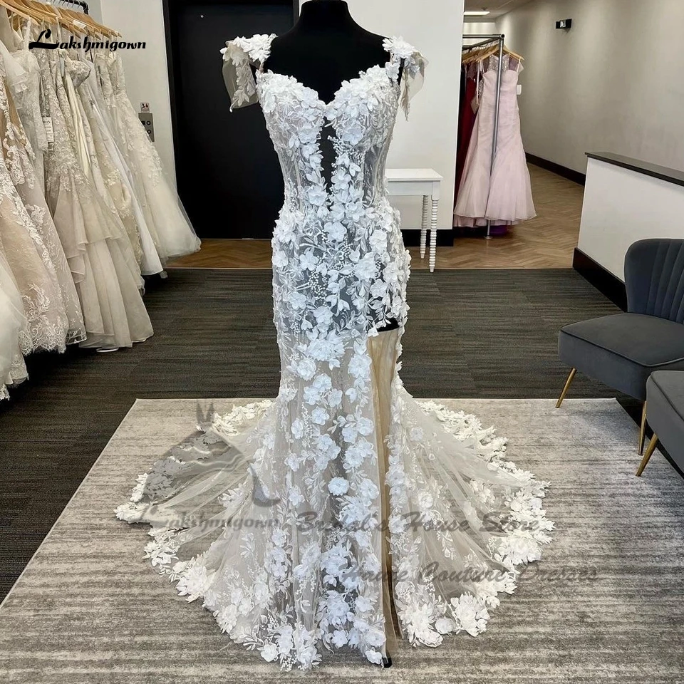 chinese dress ladies Casablanca Beloved BL432 Colt Mermaid Strapless Embroidered Sequin Floral Lace Deep V-Neck Wedding Gown 22 / N/I main image 1
