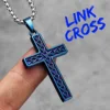 N673-Link Cross Blue