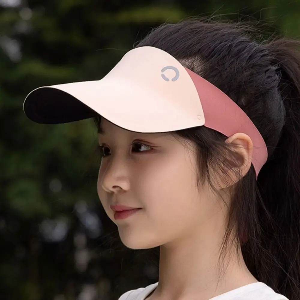 Korean Style Seamless Sun Hat Contrast Color Shading Hat Summer Kid Sunhat Anti-UV Sun Hat Children's Empty Top Cap Girls