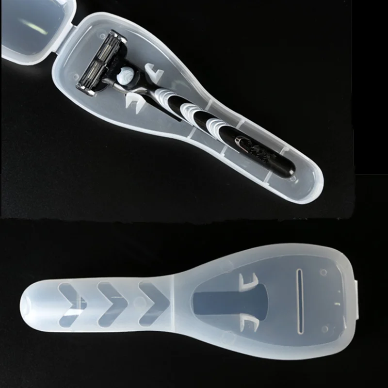 Viaggi Rasoio Caso Box Rasoio Lame Holder Valigia di Plastica Titolare Bagaglio Imbarco Portatile Imballaggio Organizer Accessori - immagine 5